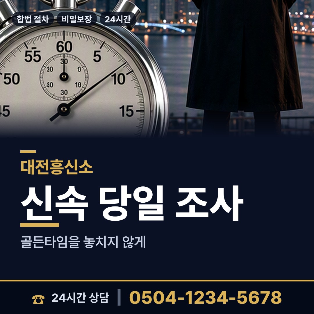 대전 홍도동 당일조사 상담 안내
